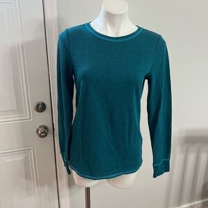 Eddie Bauer Green Fitted Long Sleeve Tee